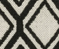 Torcal Beige & Black Diamond Lattice Outdoor Area Rug, (1.1' X 3.9') 7 Torcal Beige & Black Diamond Lattice Outdoor Area Rug, (1.1' X 3.9') -DHP Sales Store 810584706 4