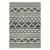 Torao Beige & Blue Geometric Stripe Outdoor Area Rug, (1.1' X 7.3') 2 Torao Beige & Blue Geometric Stripe Outdoor Area Rug, (1.1' X 7.3') -DHP Sales Store 810584733