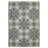 Torance Beige & Blue Linework Medallion Outdoor Area Rug, (7.1' X 10') 2 Torance Beige & Blue Linework Medallion Outdoor Area Rug, (7.1' X 10') -DHP Sales Store 810584736 2