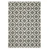 Torgnea Beige & Black Floral Quatrefoil Outdoor Area Rug -DHP Sales Store 810584760