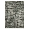 Torell Black & Gray Abstract Crosshatch Outdoor Area Rug, (1.1' X 7.3')