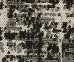 Torell Black & Gray Abstract Crosshatch Outdoor Area Rug, (1.1' X 7.3') -DHP Sales Store 810584773 4