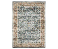 Charlotte Blue & Brown Floral Area Rug -DHP Sales Store 810584795 1