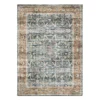 Charlotte Blue & Brown Floral Area Rug, (7.6' X 10')