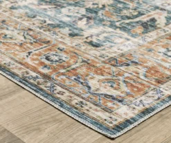 Charlotte Blue & Brown Floral Area Rug -DHP Sales Store 810584797 3