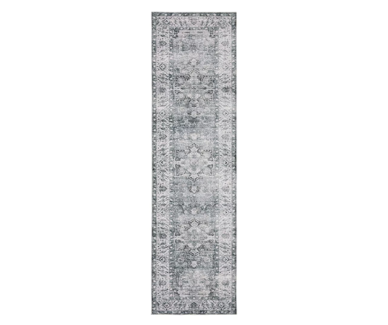 Cherryburg Charcoal Geometric Area Rug, (2' X 8') 3 Cherryburg Charcoal Geometric Area Rug, (2' X 8')