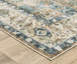 Cheyenne Blue & Tan Floral Medallion Area Rug -DHP Sales Store 810584816 3