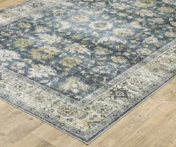 Chairo Blue & Beige Floral Area Rug, (7.6' X 10') -DHP Sales Store 810584859 2