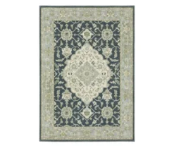 Thornfield Blue & Green Floral Medallion Area Rug -DHP Sales Store 810584870
