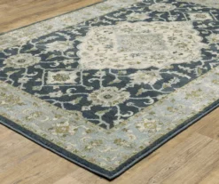 Thornfield Blue & Green Floral Medallion Area Rug -DHP Sales Store 810584875 1