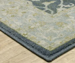 Thornfield Blue & Green Floral Medallion Area Rug -DHP Sales Store 810584875 2