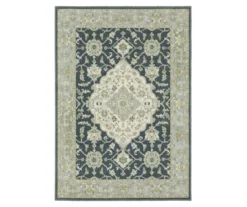 Thornfield Blue & Green Floral Medallion Area Rug -DHP Sales Store 810584875 3