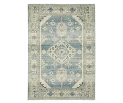 Jefferson Bue & Beige Geometric Medallion Area Rug -DHP Sales Store 810584888