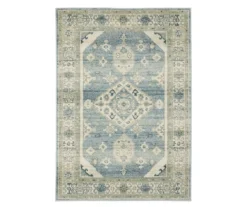 Jefferson Bue & Beige Geometric Medallion Area Rug -DHP Sales Store 810584890