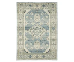 Jefferson Bue & Beige Geometric Medallion Area Rug -DHP Sales Store 810584891