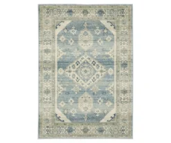 Jefferson Bue & Beige Geometric Medallion Area Rug, (1.1' X 7.3') 10 Jefferson Bue & Beige Geometric Medallion Area Rug, (1.1' X 7.3') -DHP Sales Store 810584893 3