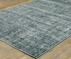 Breckworth Blue Abstract Crosshatch Area Rug -DHP Sales Store 810584909 1