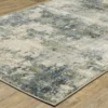 Bridges Beige & Blue Abstract Area Rug, (1.1' X 7.3') 1 Bridges Beige & Blue Abstract Area Rug, (1.1' X 7.3') -DHP Sales Store 810584915 1