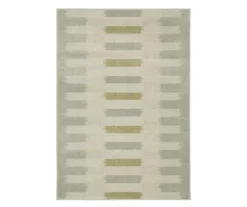 Jackson Beige & Gray Dash Pattern Area Rug, (7.1' X 10')