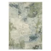 Lawton Blue & Green Abstract Area Rug, (5.3' X 7.3') -DHP Sales Store 810584937