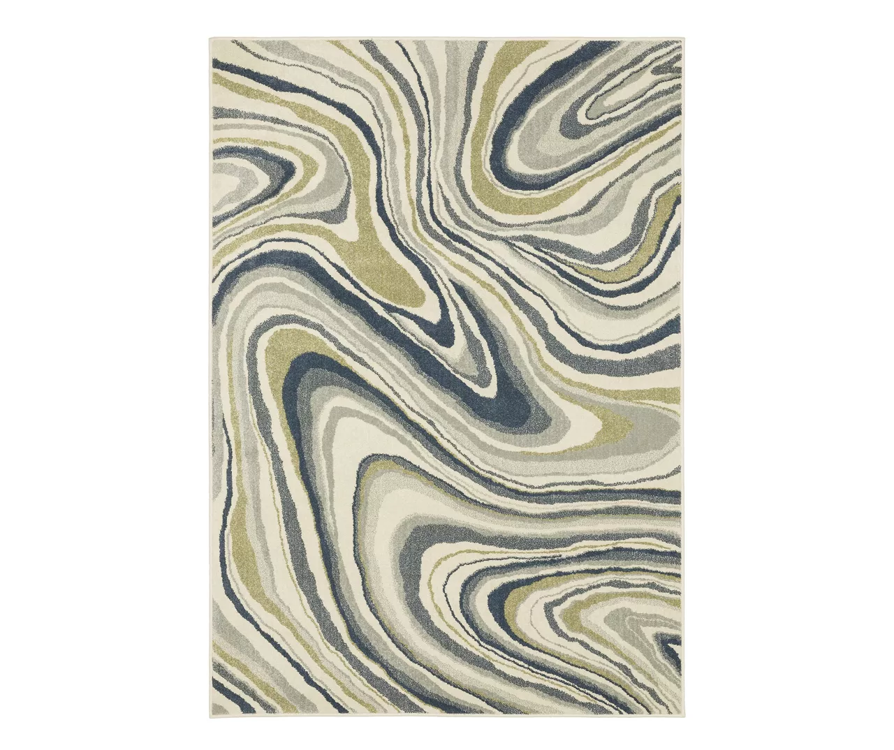 Goodman Ivory & Navy Swirl Area Rug 7 Goodman Ivory & Navy Swirl Area Rug - Image 5