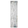 Malcalm Ivory & Blue Abstract Area Rug, (2' X 8') -DHP Sales Store 810584993 1