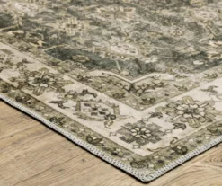 Malakia Charcoal & Brown Floral Lattice Area Rug, (2' X 8') -DHP Sales Store 810585003 2