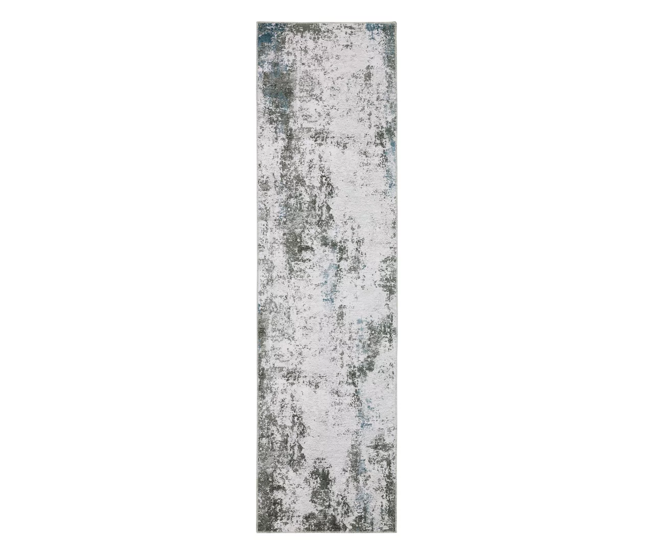 Malae Ivory & Gray Abstract Area Rug, (2' X 8') 3 Malae Ivory & Gray Abstract Area Rug, (2' X 8')