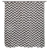 White & Black Step Up Chevron Medium-Weight PEVA Shower Liner -DHP Sales Store 810587869 1