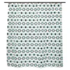 White, Aqua & Black Lots Of Dots Medium-Weight PEVA Shower Liner -DHP Sales Store 810587870 1
