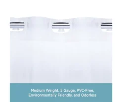 Clear FlexHook Medium-Weight PEVA Shower Liner -DHP Sales Store 810587903 3