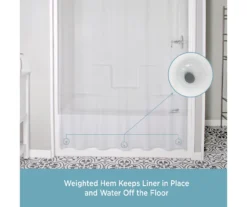 Clear FlexHook Medium-Weight PEVA Shower Liner -DHP Sales Store 810587903 6