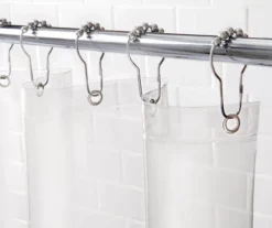 Clear Heavyweight Extra-Long PEVA Shower Liner -DHP Sales Store 810587907 3