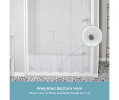 Kenney Medium-Weight PEVA Shower Liner, 2-Pack -DHP Sales Store 810587910 6