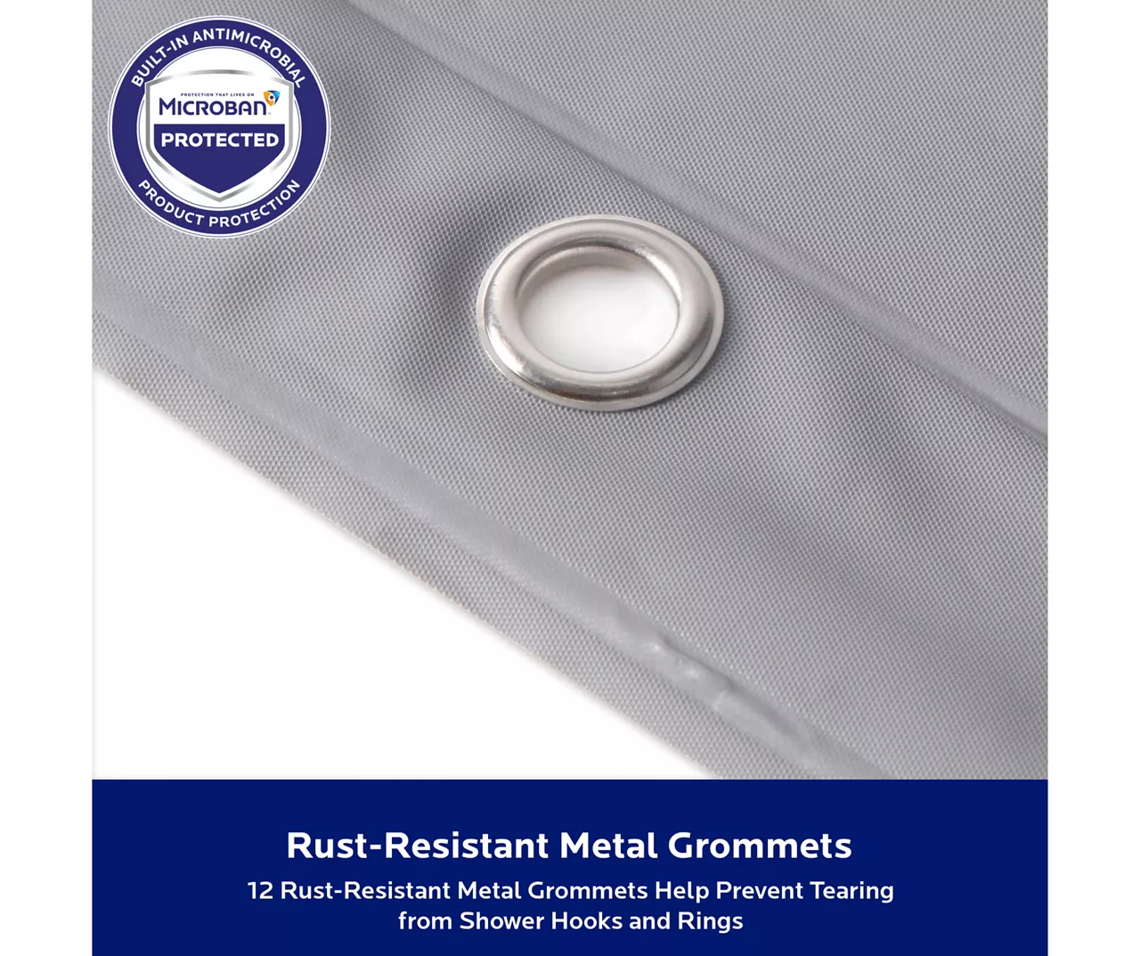 Kenney Microban Medium-Weight PEVA Shower Liner, 2-Pack 17 Kenney Microban Medium-Weight PEVA Shower Liner, 2-Pack - Image 15