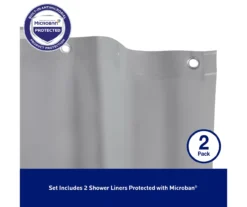 Kenney Microban Medium-Weight PEVA Shower Liner, 2-Pack 39 Kenney Microban Medium-Weight PEVA Shower Liner, 2-Pack -DHP Sales Store 810587926 8
