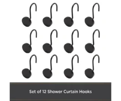 Kenney Resort Portfolio Maldives Shower Curtain Hooks, 12-Pack -DHP Sales Store 810587932 4