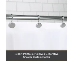 Kenney Resort Portfolio Maldives Shower Curtain Hooks, 12-Pack -DHP Sales Store 810587933 2