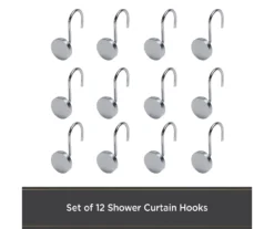 Kenney Resort Portfolio Maldives Shower Curtain Hooks, 12-Pack -DHP Sales Store 810587933 4
