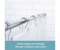 Kenney Beaded Roller Shower Curtain Double Hooks, 12-Pack 20 Kenney Beaded Roller Shower Curtain Double Hooks, 12-Pack -DHP Sales Store 810587934 2