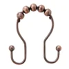 Kenney Beaded Roller Shower Curtain Double Hooks, 12-Pack -DHP Sales Store 810587935 1