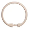 Cream Smooth Shower Curtain Double Hooks, 12-Pack -DHP Sales Store 810587939 1