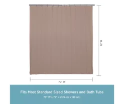 Kenney 13-Piece Lightweight PEVA Shower Liner & C-Ring Set -DHP Sales Store 810587949 3