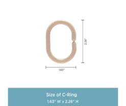 Kenney 13-Piece Lightweight PEVA Shower Liner & C-Ring Set -DHP Sales Store 810587949 6