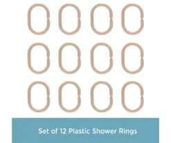 Kenney 13-Piece Lightweight PEVA Shower Liner & C-Ring Set -DHP Sales Store 810587949 7