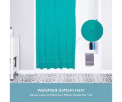 Kenney 13-Piece Lightweight PEVA Shower Liner & C-Ring Set -DHP Sales Store 810587953 5