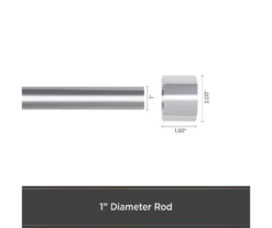 Kenney Resort Portfolio Maldives Twist & Fit Adjustable Shower Curtain Rod 30 Kenney Resort Portfolio Maldives Twist & Fit Adjustable Shower Curtain Rod -DHP Sales Store 810587956 4