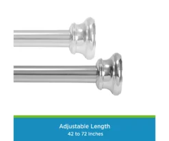 Kenney Twist & Fit Spring Tension Shower Curtain Rod 34 Kenney Twist & Fit Spring Tension Shower Curtain Rod -DHP Sales Store 810587957 2
