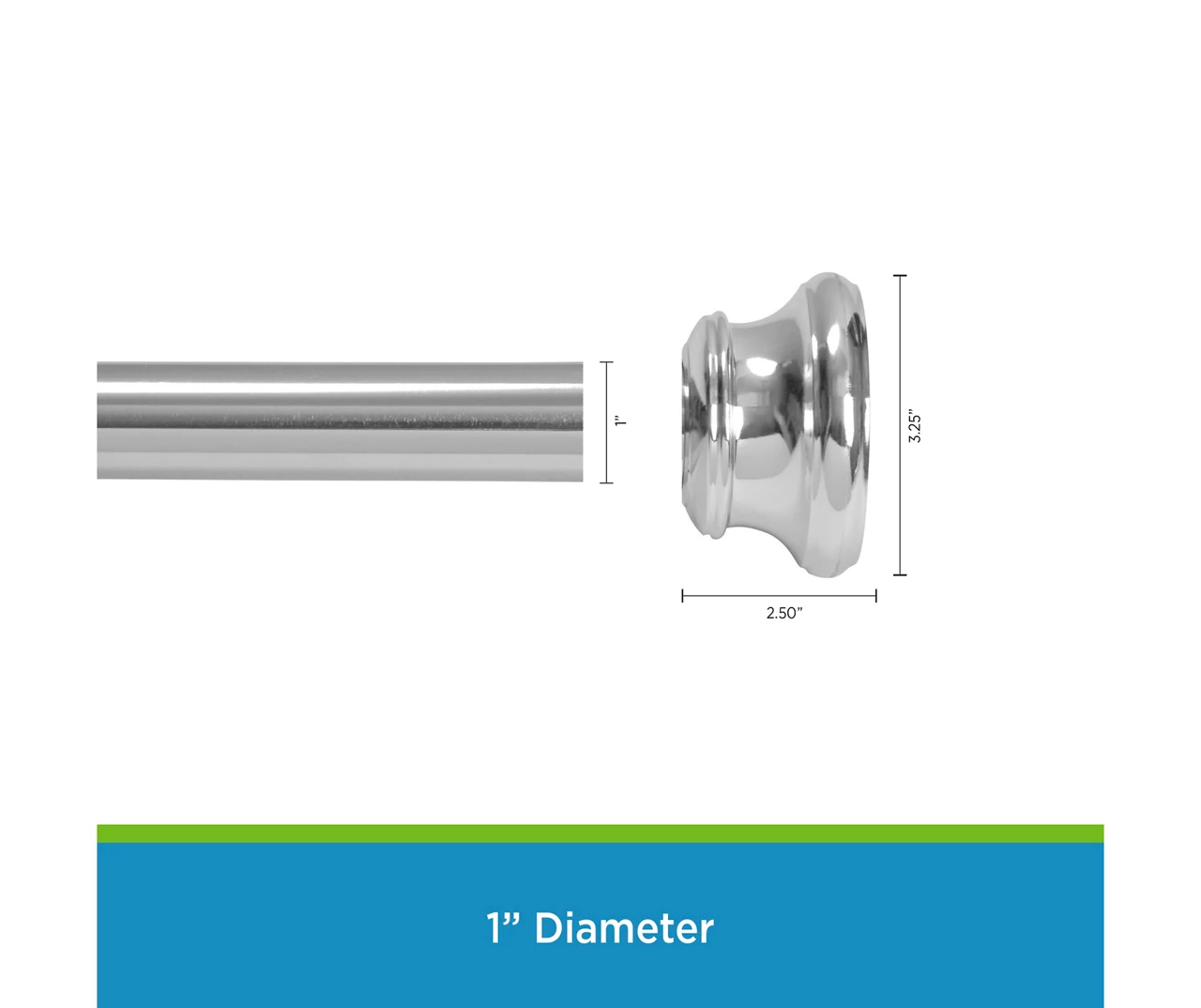 Kenney Twist & Fit Spring Tension Shower Curtain Rod 16 Kenney Twist & Fit Spring Tension Shower Curtain Rod - Image 14