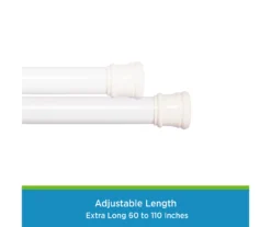 Kenney Twist & Fit Spring Tension Shower Curtain Rod 39 Kenney Twist & Fit Spring Tension Shower Curtain Rod -DHP Sales Store 810587958 3